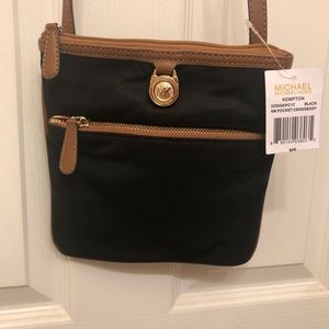 Michael Kors crossbody purse black new nylon